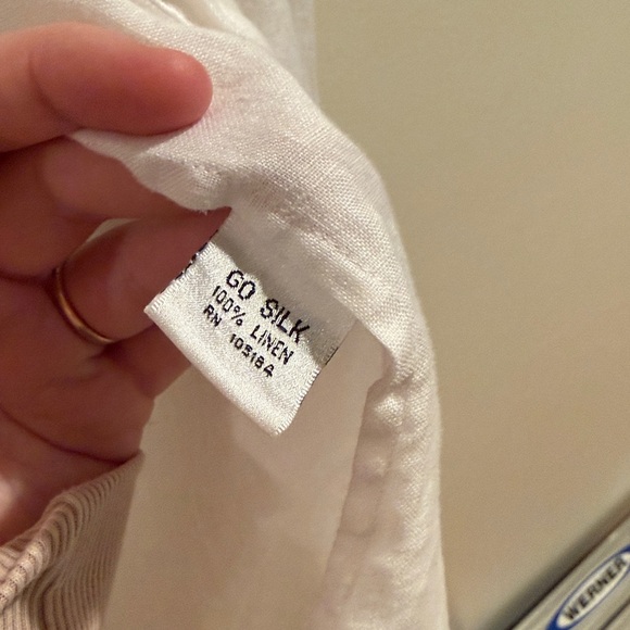 Go Silk 100% Linen Tunic Size Large - Picture 3 of 4